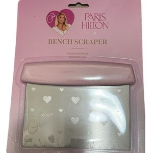 Paris Hilton Pink and Silver Bench Scraper